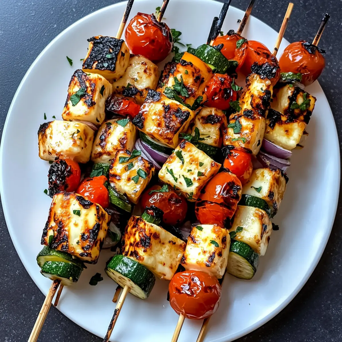 Grillspieße mit Gemüse